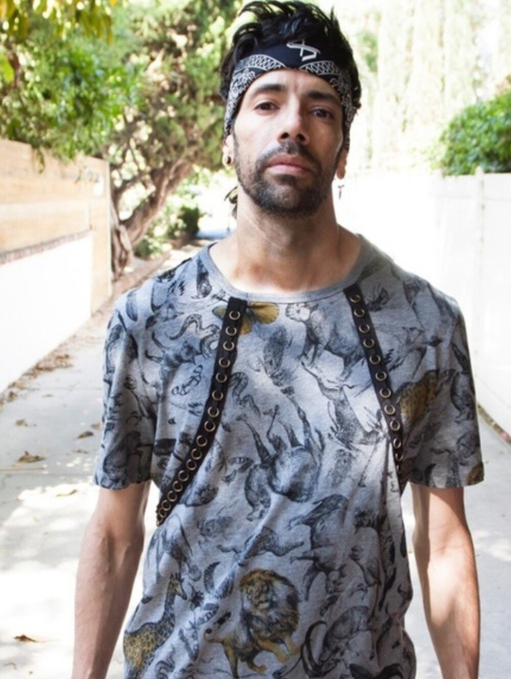 👕 Algorythm Animal Print Harness Graphic Tee Unisex Size (S, XL)